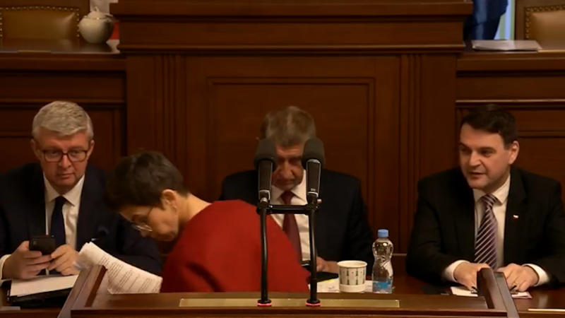 Piráti chodí celý den ve Sněmovně pozadu. Protestují proti Babišově vládě