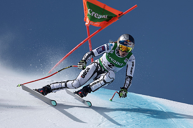 Ledecká desátá ve sjezdu. Prvnímu závodu po olympiádě kralovala v Soldeu Suterová